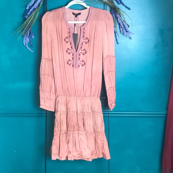 🥳HP Frye Odetta Embroidered Split balloon dress - Picture 7 of 8